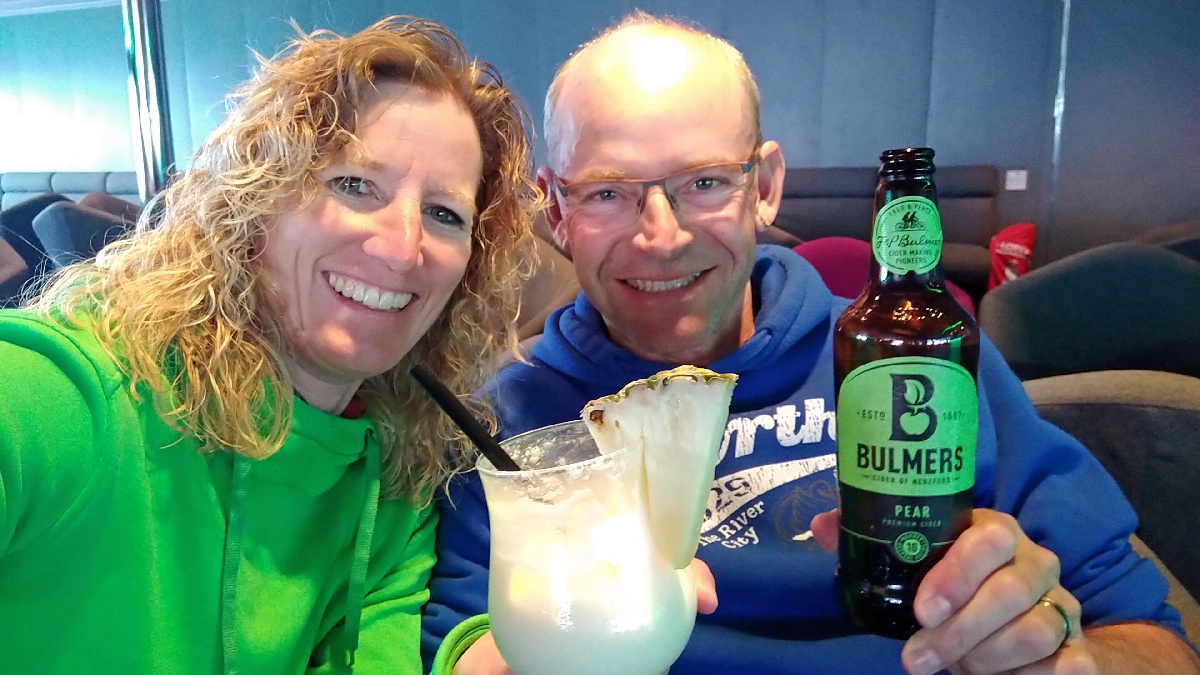 Coole Drinks auf der Fähre King seaways